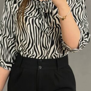 شومیز یقه کرواتی